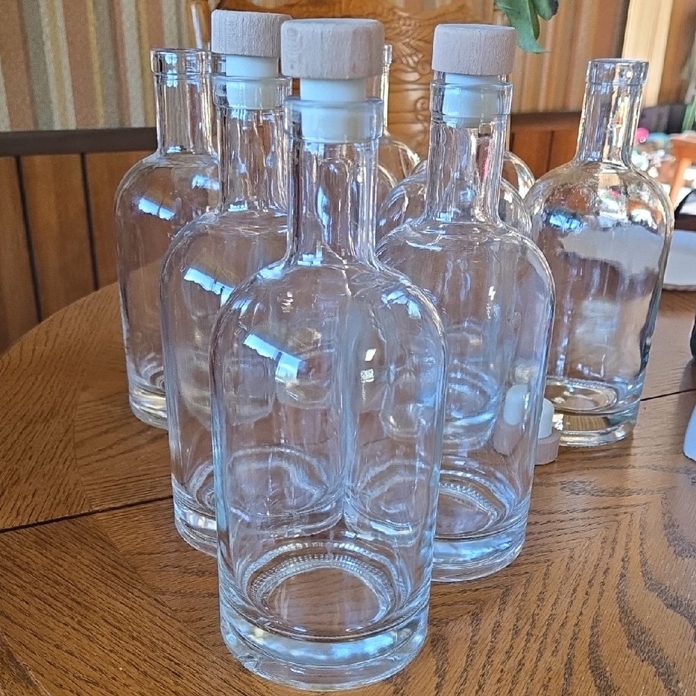 Decorative Glass Bottles With Cork Tops